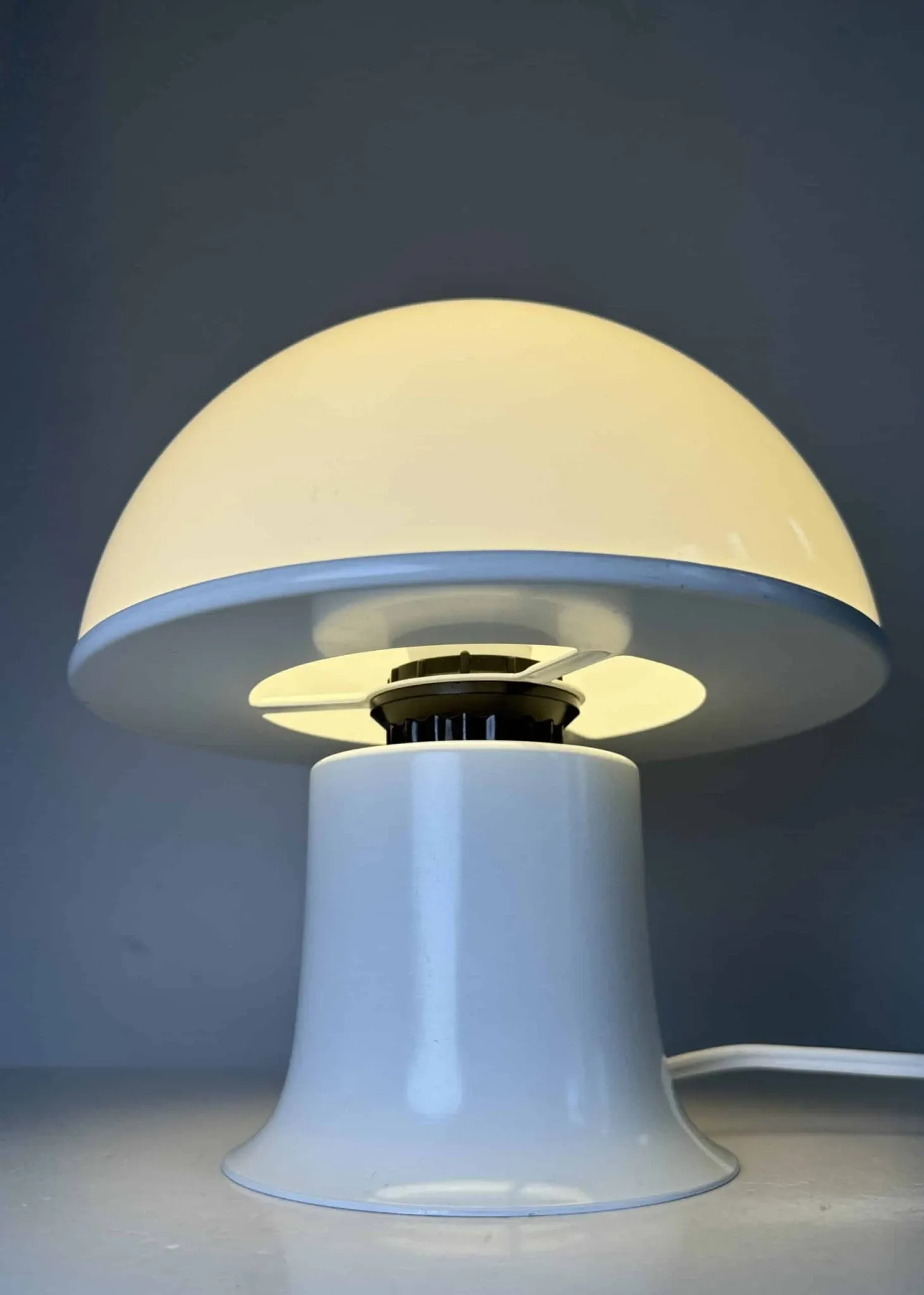 Lampe de table champignon par Dijkstra Lampen, Pays-Bas, années 1970.