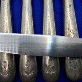 Set of 8 small silver-plated navy knives soh