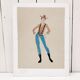 Contemporary theater costume board Virginie