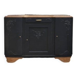 Buffet art déco 3 portes - marbre noir