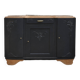 Art Deco buffet with 3 doors in black – Original marble