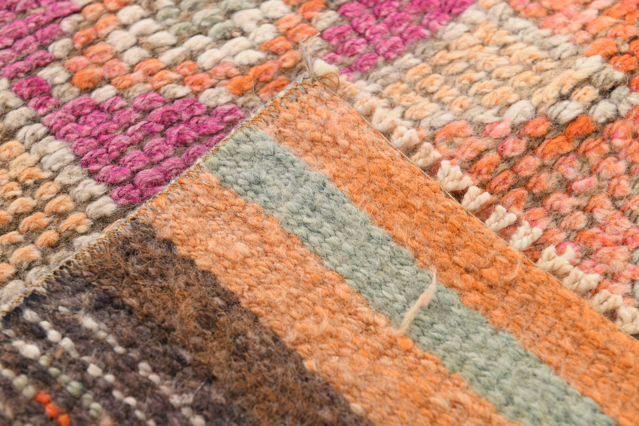 Light Orange & Pembe Vintage Runner Rug For Home Decor, 88x323 Cm