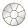 Round industrial metal mirror (100cm x 3cm)