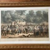 Lithograph 1896 Public rejoicing