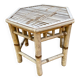 Table basse en bambou années 60