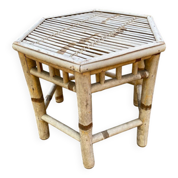 1960s bamboo coffee table