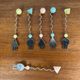 Rare and original Set of 6 Memphis dessert forks, Japan, 1980/90