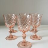 6 verres à liqueur Rosaline