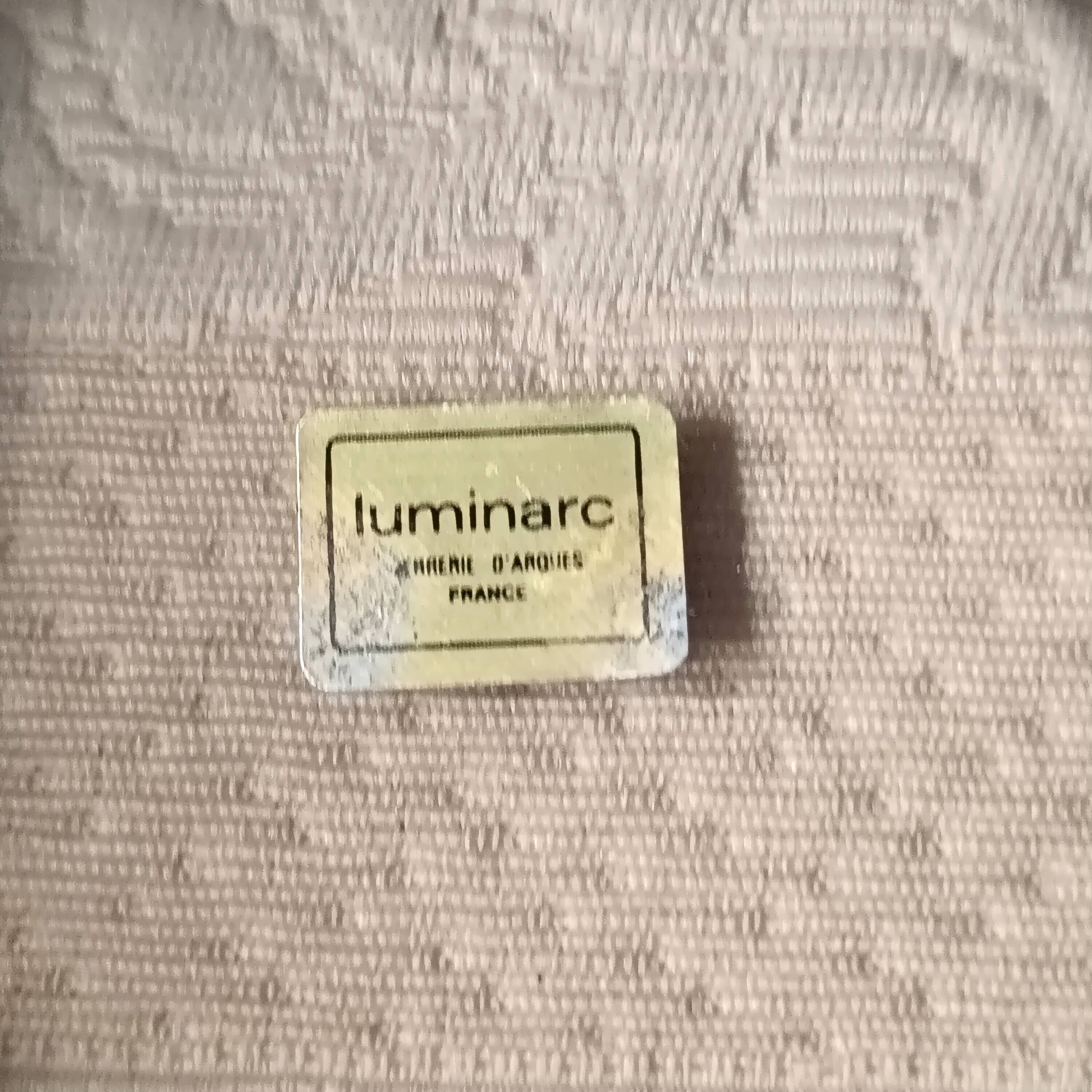 Vintage Luminarc ashtray from the 60s/70s in smoked glass.