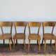 Série de 6 chaises de bistrot restaurant ancienne vintage- 1950s