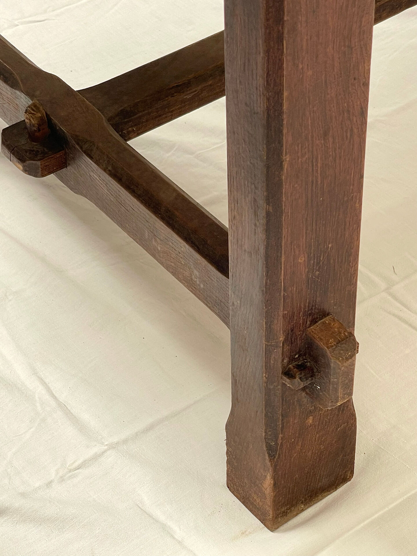 Solid elm farmhouse table
