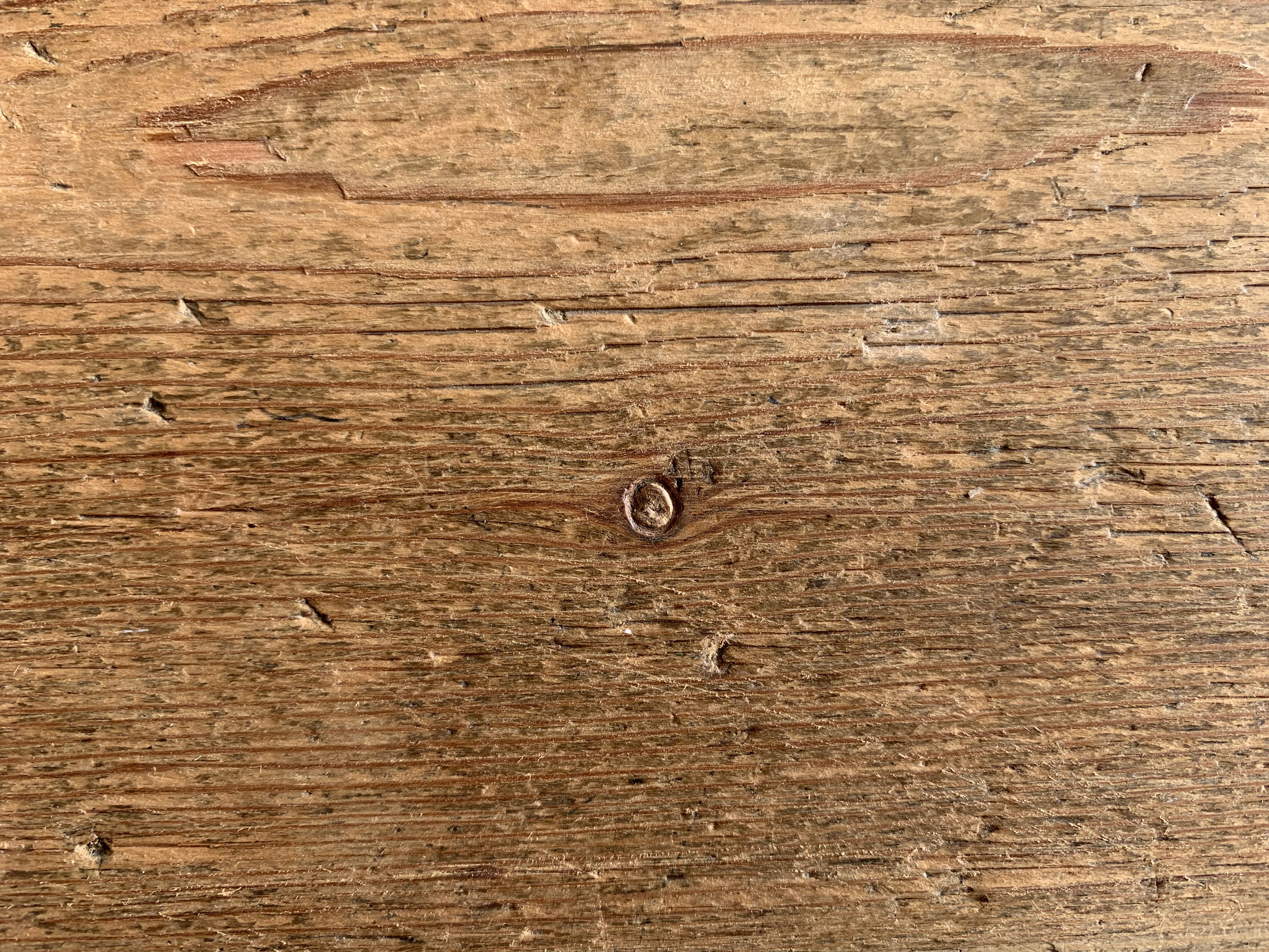 Old rectangular table - 1M40 - 2 drawers