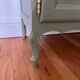 Louis XV style buffet — sage green, brass, cabriole legs