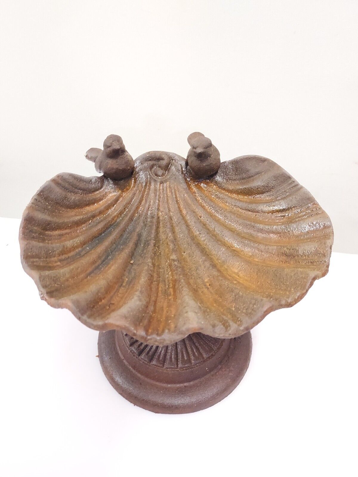 Cast iron birdbath