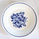Set of 6 Badonviller flat plates, vintage French, authentic, rare, countryside