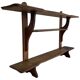 Art Deco wall shelf in wood with three levels, 1940s, Italy.