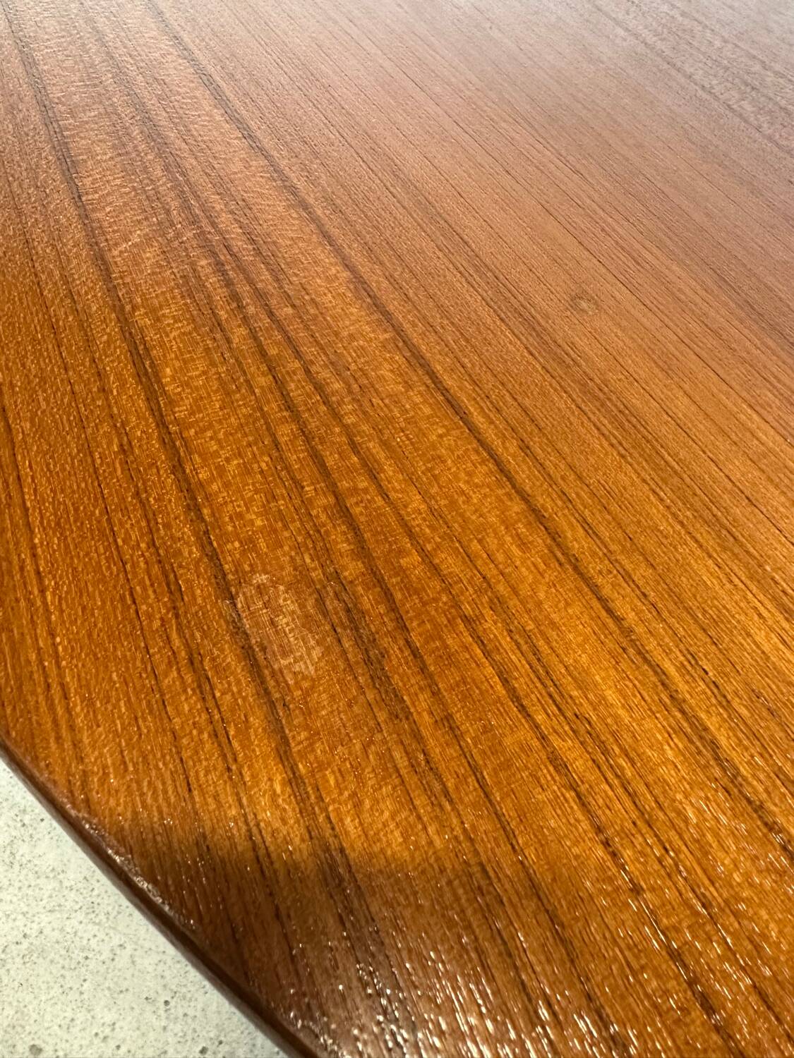 1960s Scandinavian extendable teak round table