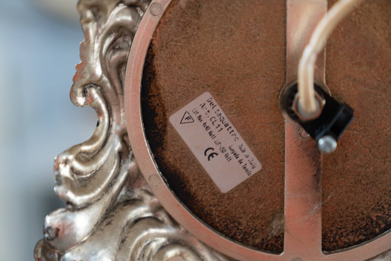 Delta Quattro 5-Light Crystal Table Lamp – Silver Finish