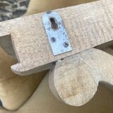 carved wooden wall shelf or wall console