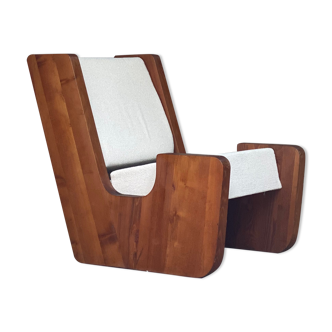Brutalist armchair