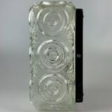 Limburg glass and metal ceiling light, Germany 1960