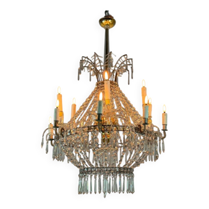 Lustre sac de perles