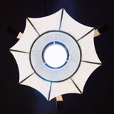 Portuguese mid century modern wooden hanging light