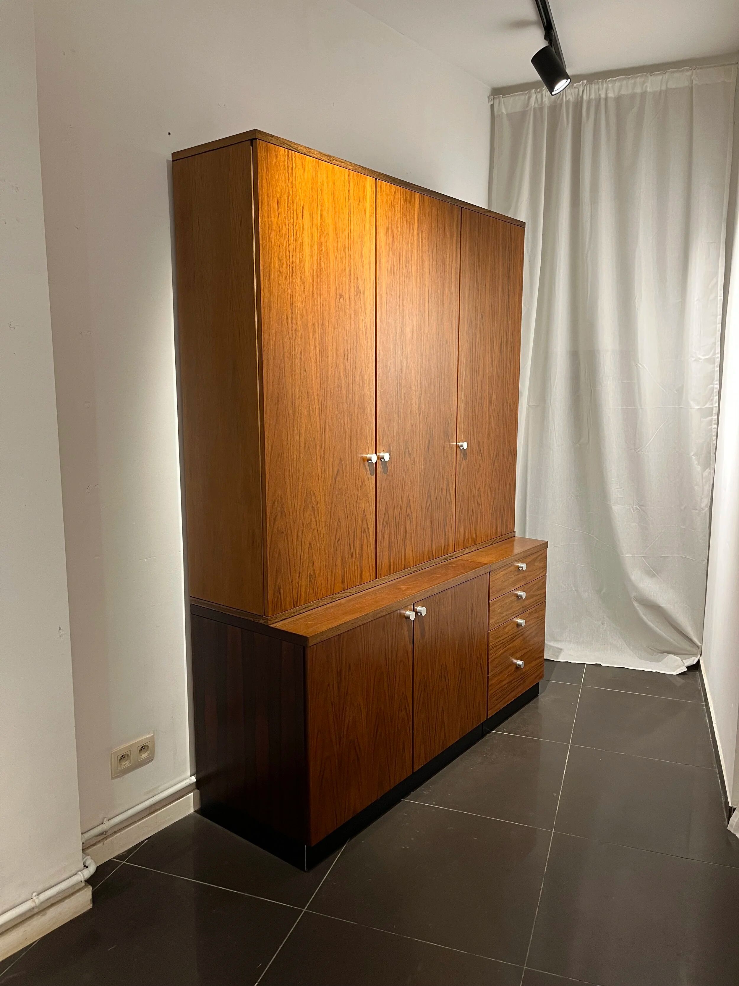 Exclusive freestanding wall unit by Alfred Hendrickx for Belform, 1960s