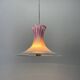 White and pink suspension lamp by Michael Bang for Holmegaard 1980