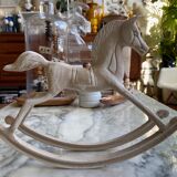 Plaster rocking horse