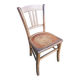 Old wooden bistro chair seat vintage relief drawing