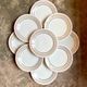 9 flat plates San Marciano Ceramiche in enamelled Italian earthenware
