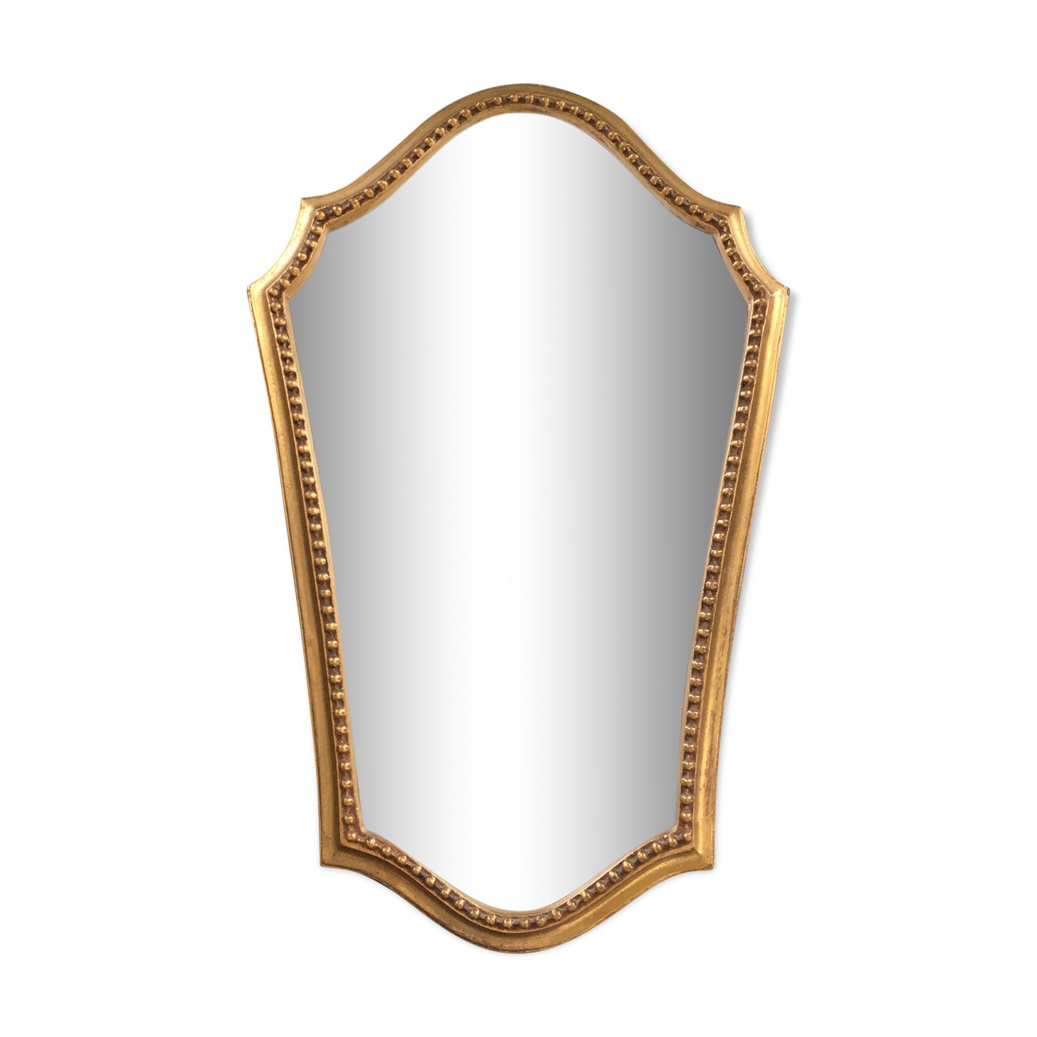 Mirror gilded décor beads 51x32