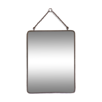 Beveled barber mirror