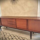 Scandinavian design sideboard in vintage teak