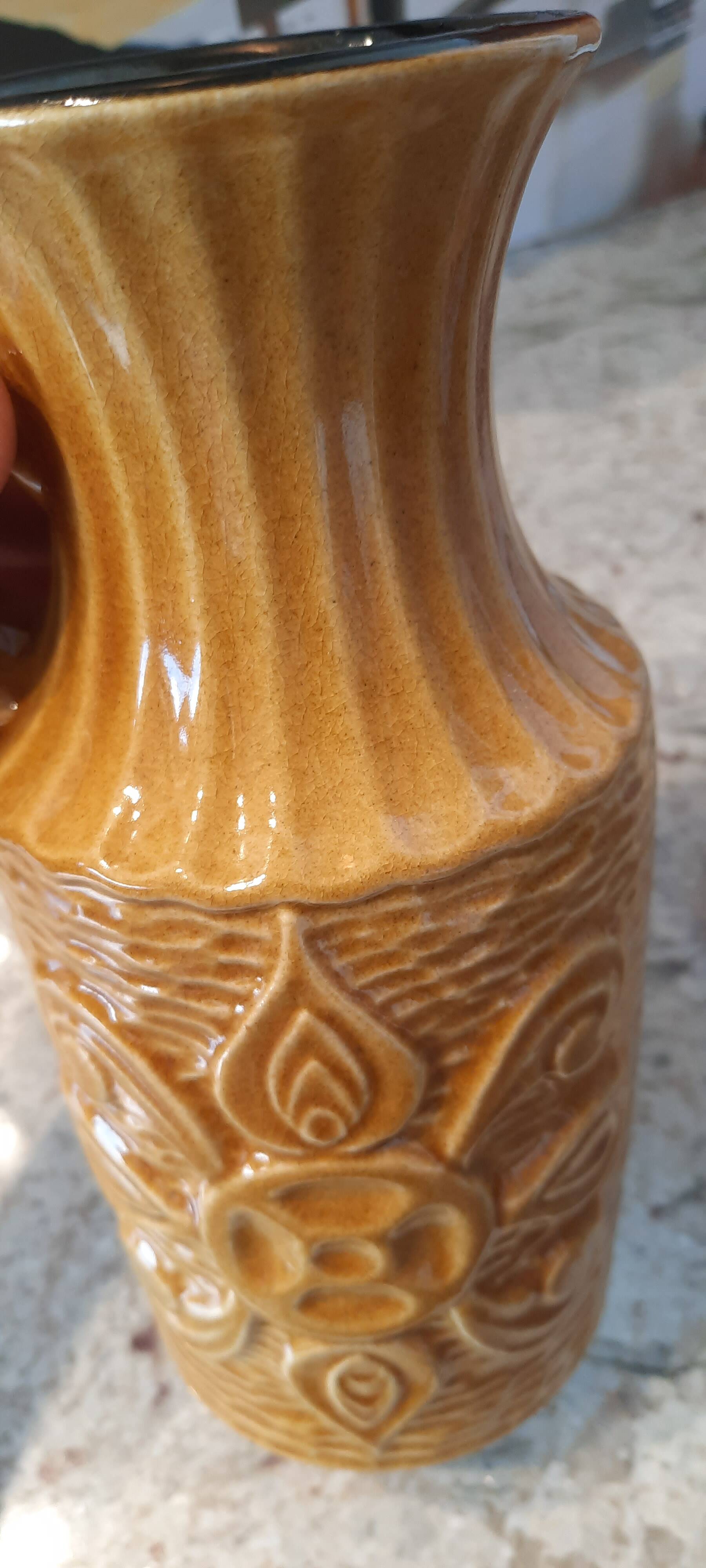 Numbered ceramic vase Germany Vintage
