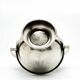 Art Deco sugar bowl, silver-plated brass, Poland, 1920s