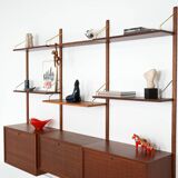 Teak shelving unit, Danish design, 1960s, designer: Poul Cadovius