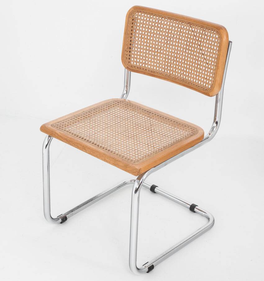 Set of 6 Cesca chairs. Made according to the design by Marcel Breuer. 80s.