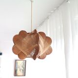 Vintage 1960s wooden hanging lamp