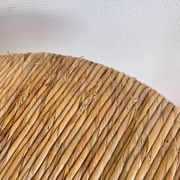 Paire Tabouret haut rotin – création Roger Coster, 1970