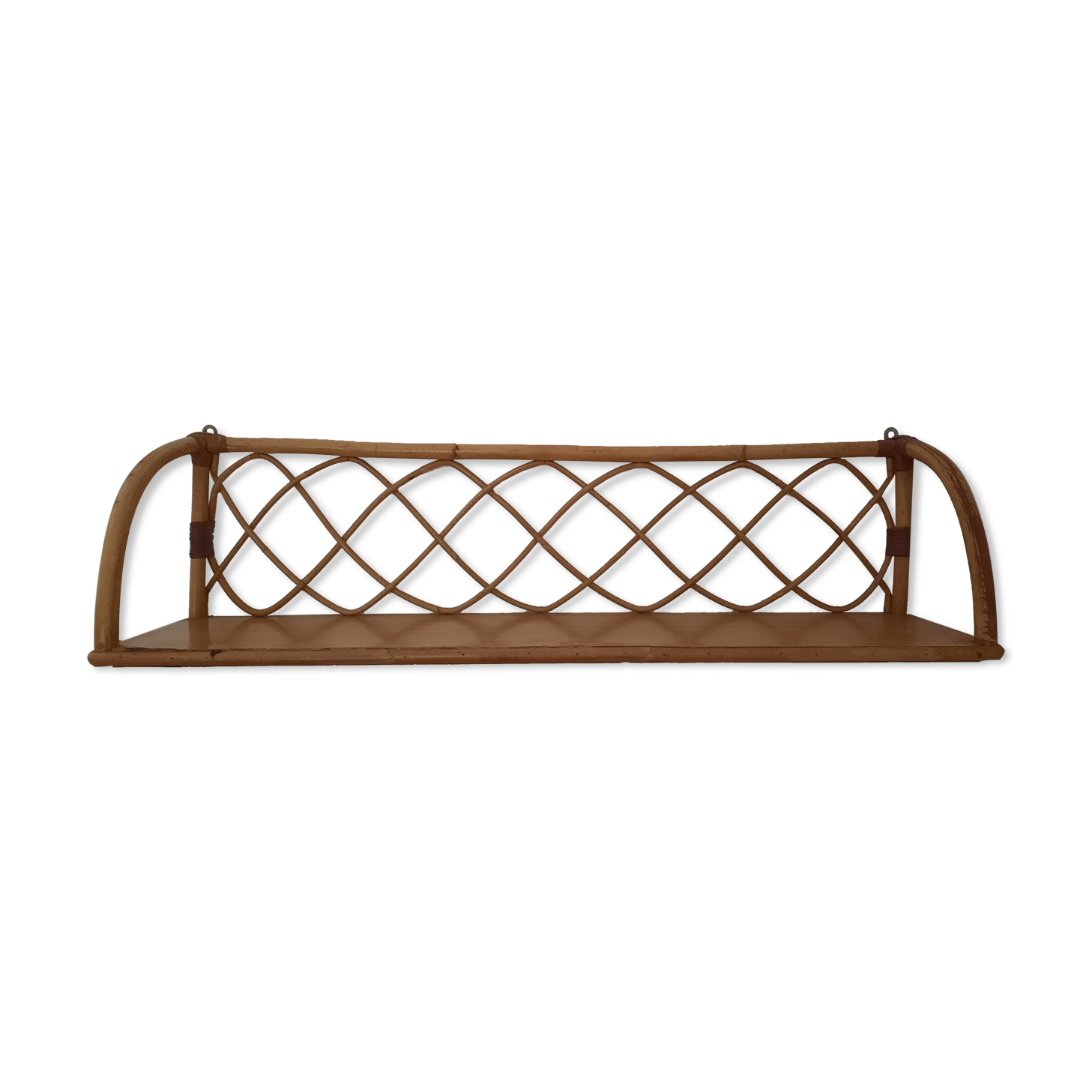 Vintage rattan floor