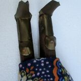 Marionnette asiatique, bois et laiton