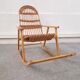 Rocking-chair en rotin