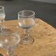 Set of 5 mini liqueur glasses on a stem H10 D8