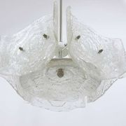 Frosted glass chandelier from the mid-century by J. T. Kalmar, Austria, 1960s.