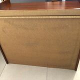 Vintage wooden and gilded chest of drawers colonial style