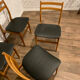 Série de 4 chaises vintages style scandinave