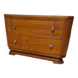 Small solid oak chest of drawers