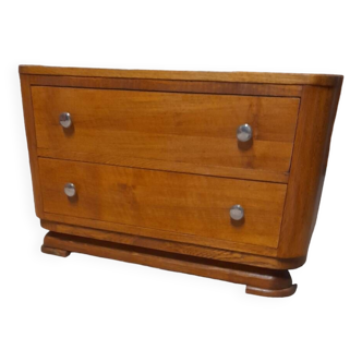 Small solid oak chest of drawers